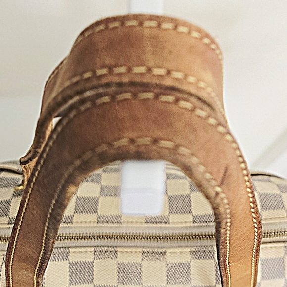 Authentic LOUIS VUITTON LV Totally Azur PM White Damier Checkered Tote - Picture 7 of 16